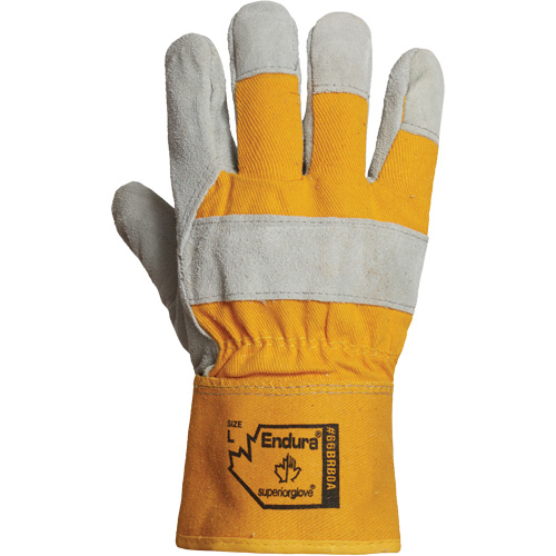 Gants d'ajusteur pour l'hiver Endura, Grand, Paume en Cuir refendu, Doublure en Boa Chandler Sales