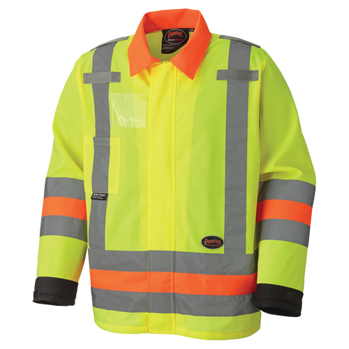 6007 Veste de s&eacute;curit&eacute; routi&egrave;re respirante, Polyester, Jaune lime haute visibilit&eacute;, T-petit Chandler Sales