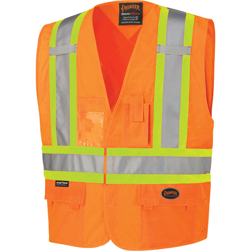 134 Veste de s&eacute;curit&eacute;, Orange haute visibilit&eacute;, Grand/T-Grand, Polyester Chandler Sales