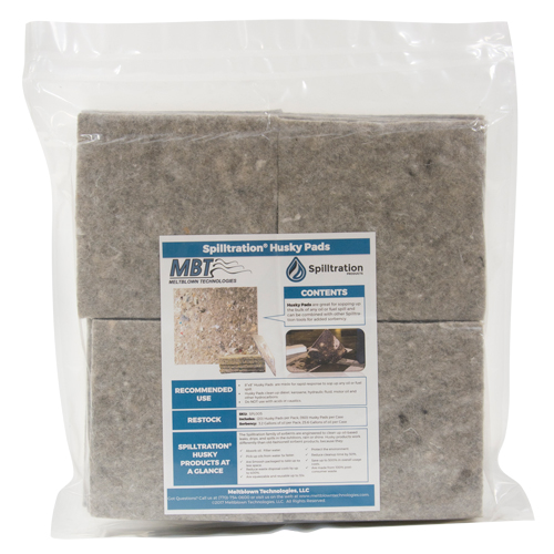 Tampons Husky Spilltration, Huile seulement, 16" x 16", 17,2 gal. d'absorption Chandler Sales