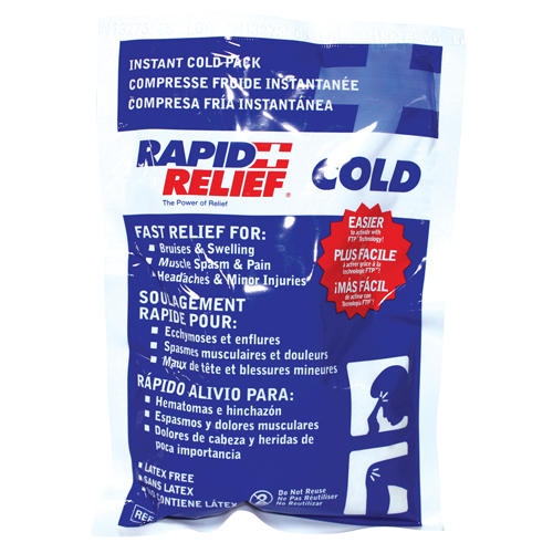 Rapid Relief&reg; Instant Chill Pack, Cold, Single Use, 5" x 9" Chandler Sales
