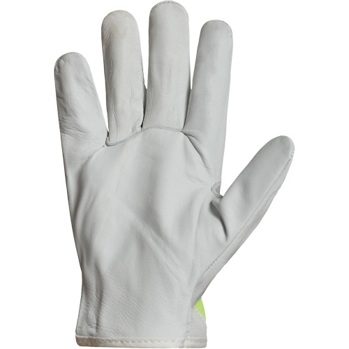 Gants de conducteur haute visibilit&eacute; avec bandes r&eacute;fl&eacute;chissantes Endura, 2T-Grand, Paume en Cuir fleur de ch&egrave;vre Chandler Sales