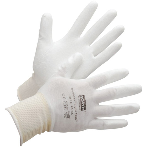 North&reg; NorthFlex Light Task Coated Gloves, 7/Small, Polyurethane Coating, 15 Gauge, Nylon Shell Chandler Sales