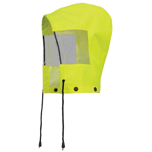 6037H Capuchon pour manteau de s&eacute;curit&eacute; imperm&eacute;able pour le contr&ocirc;le de la circulation, Jaune lime haute visibilit&eacute;, Polyester Chandler Sales