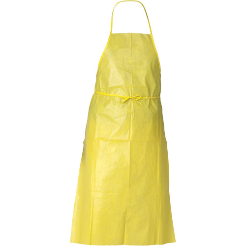 KleenGuard A70 Chemical Spray Protection Apron, Polyethylene, 44" L x 29" W, Yellow Chandler Sales
