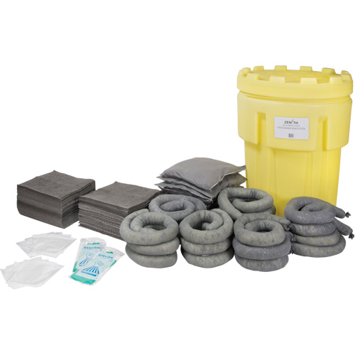 Trousse de lutte contre les d&eacute;versements, Universel, Baril de r&eacute;cup&eacute;ration, Absorbance de 95 gal. US Chandler Sales