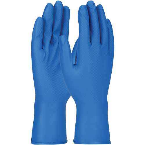 Grippaz Gloves, Small, Nitrile, 8-mil, Powder-Free, Blue Chandler Sales