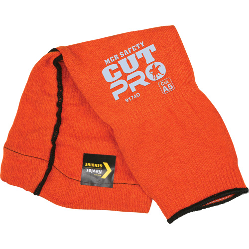 Manches Memphis avec trou pour le pouce, Kevlar, 14", ASTM ANSI niveau A5, Orange Chandler Sales