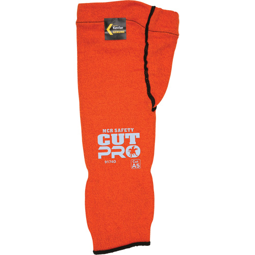 Manches Memphis avec trou pour le pouce, Kevlar, 14", ASTM ANSI niveau A5, Orange Chandler Sales