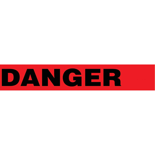Floor Safety Tape, 3" x 54', Vinyl, Black/Red Chandler Sales