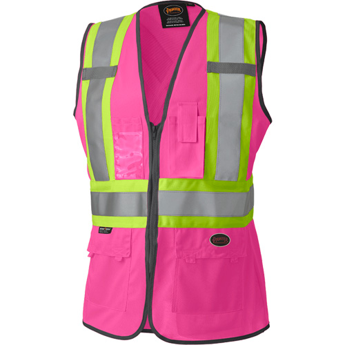 139PK Veste de s&eacute;curit&eacute; pour femme, Rose, T-petit, Polyester Chandler Sales