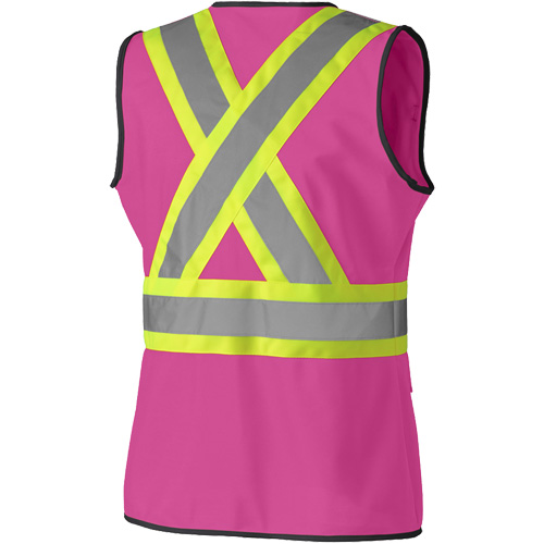 139PK Veste de s&eacute;curit&eacute; pour femme, Rose, T-petit, Polyester Chandler Sales
