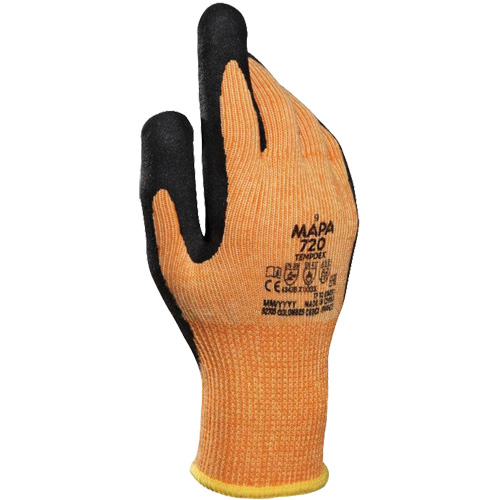 TempDex 720 Thermal Cut-Resistant Gloves, Size 7, Nitrile Coated, Aramid Shell, ASTM ANSI Level A2/EN 388 Level 3/EN 388 Level B Chandler Sales