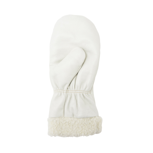 Mitaines d'hiver en cuir fleur de premi&egrave;re qualit&eacute; doubl&eacute;es de boa, Taille Grand, Mitaine Chandler Sales