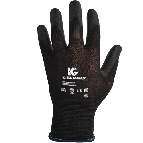 Gants polyvalents KleenGuard G40, 6/T-petit, R&ecirc;vetement Polyur&eacute;thane, Calibre 15, Enveloppe en Nylon Chandler Sales