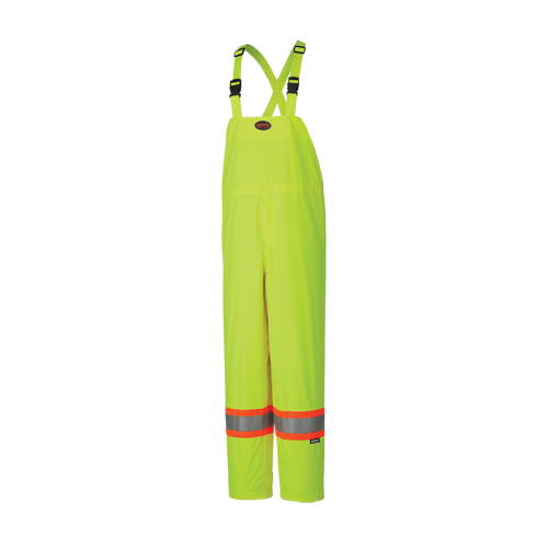 5597 150D Lightweight Safety Bib Pant, Polyester, Large, High Visibility Lime-Yellow Chandler Sales