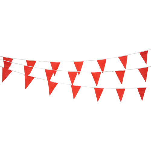 Pennant String, 60' L, Red Chandler Sales