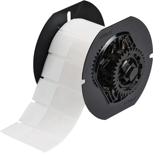 &eacute;tiquette autoplastifi&eacute;es pour fils et c&acirc;bles, Vinyle, 1" lo x 2,6" h, Incolore/blanc Chandler Sales