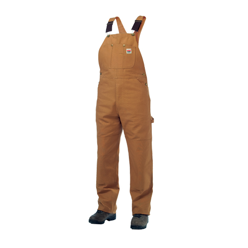Salopettes en canevas de coton non doubl&eacute;e, Hommes, Grand, Brun Chandler Sales
