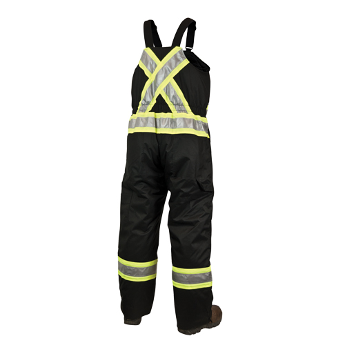 Salopettes de s&eacute;curit&eacute; doubl&eacute;e, Polyester/Polyur&eacute;thane, Grand, Noir Chandler Sales
