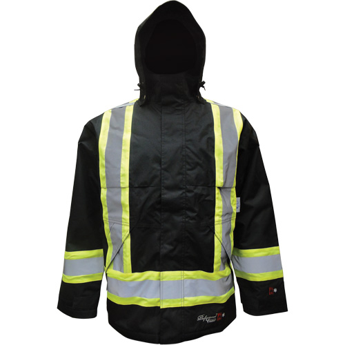 Insulated Jacket, Polyester/Polyurethane, Black, Small Chandler Sales