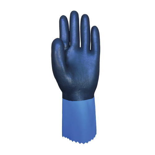 Summitech Full-Dipped Chemical Resistant Gloves, Size Small/7, 11.8" L, Chloroprene, Poly-Cotton Inner Lining, 59-mil Chandler Sales