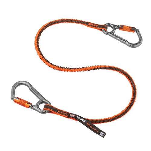 Squids&reg; 3118F(x) Locking Tool Lanyard, Bungee, Dual Carabiner Chandler Sales