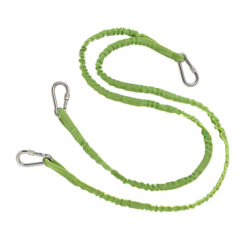Squids&reg; 3311 Twin Leg Tool Lanyard, Bungee, Triple Carabiner Chandler Sales