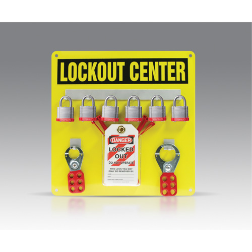 Hanger Board Kit, Laminated Steel Padlocks, 6 Padlock Capacity, Padlocks Included Chandler Sales
