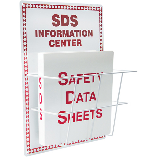Basket-Style Aluminum Safety Data Sheet Center, English, Binders Included Chandler Sales