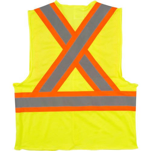 Veste de s&eacute;curit&eacute; pour la circulation, Jaune lime haute visibilit&eacute;, Moyen, Polyester Chandler Sales