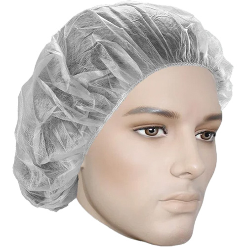 Bonnets bouffants, Polypropyl&egrave;ne, 18", Blanc Chandler Sales