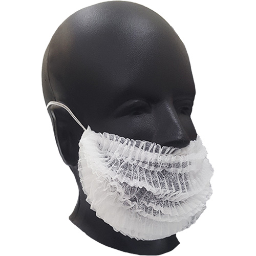 Beard Covers, Polypropylene, White Chandler Sales