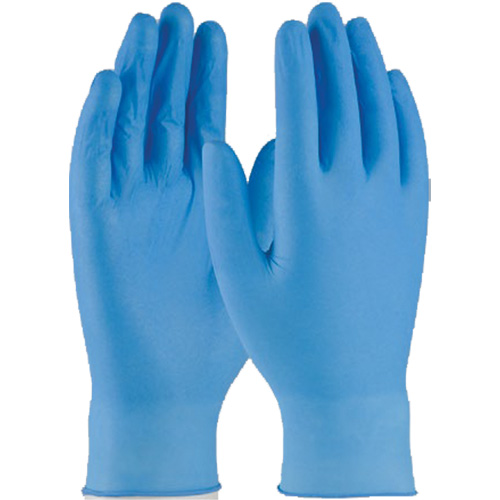 Gants jetables, Petit, Nitrile, 4 mils, Sans poudre, Bleu Chandler Sales