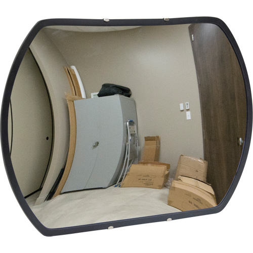 Miroir convexe rectangulaire/rond avec support, 20" h x 30" la, Int&eacute;rieur/Ext&eacute;rieur Chandler Sales