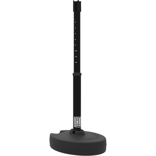 Base pour montant de barri&egrave;re PLUS, Hauteur de 42", Noir Chandler Sales