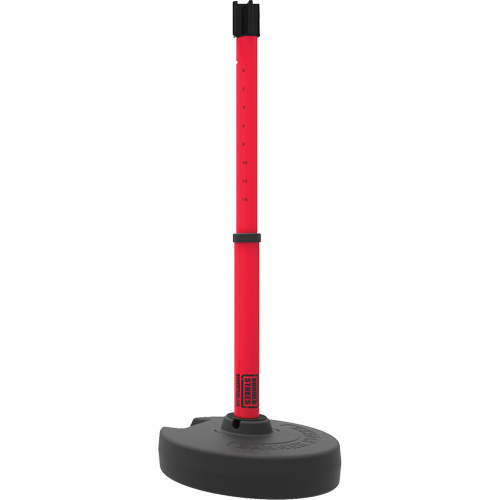 Base pour montant de barri&egrave;re PLUS, Hauteur de 42", Rouge Chandler Sales