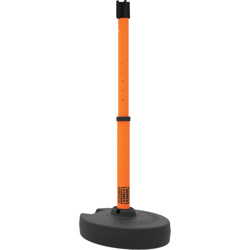 PLUS Barrier Post Set Receiver, 42" High, Orange Chandler Sales