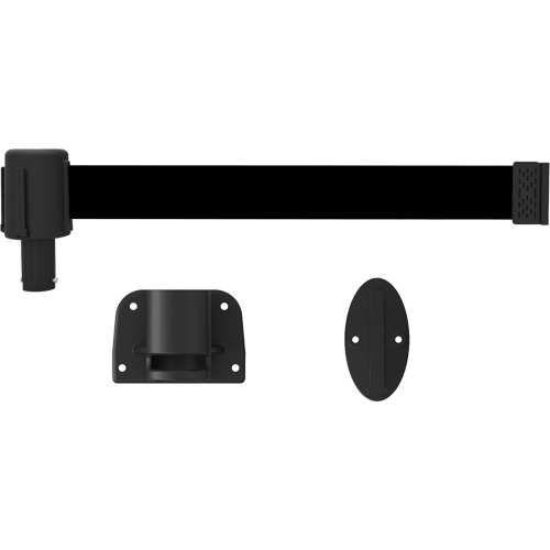 Syst&egrave;me de montage mural pour barri&egrave;re PLUS, Plastique, Fixation par vis, 15', Ruban Noir Chandler Sales