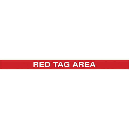 Marqueur robuste pour le sol Tough-Mark, Rectangle, 48" lo x 3" la, Rouge, Poly&eacute;thyl&egrave;ne Chandler Sales