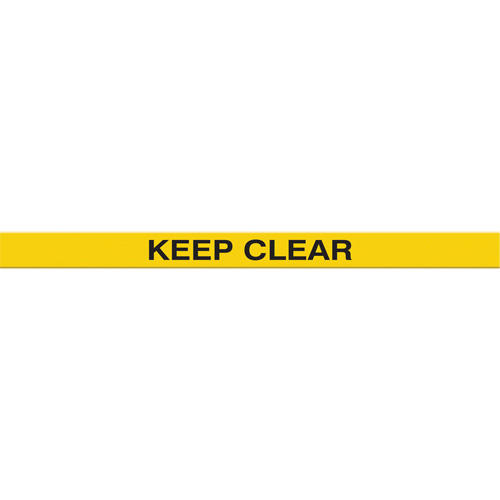 Tough-Mark Heavy-Duty Floor Marking, Rectangle, 48" L x 4" W, Yellow, Polyethylene Chandler Sales