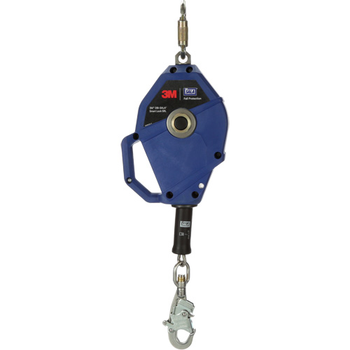 Cordage de s&eacute;curit&eacute; autor&eacute;tractable avec verrouillage intelligent, 30', Acier inoxydable, Pivotant Chandler Sales