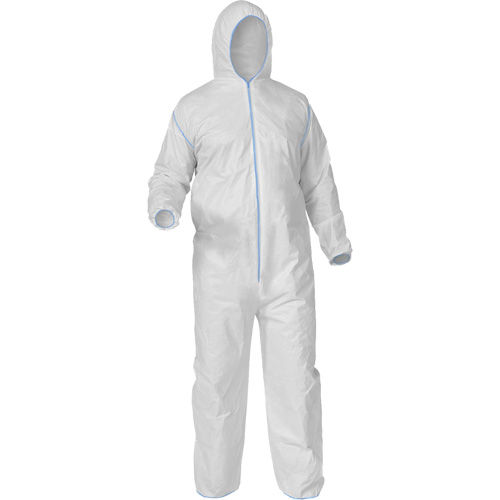 Protective Coveralls, Medium, White, Microporous Chandler Sales