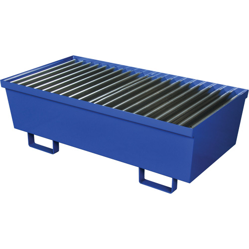 Palette de confinement des d&eacute;versements en acier, Capacit&eacute; de d&eacute;versement 74 gal. US, 27" x 51,25" x 13" Chandler Sales