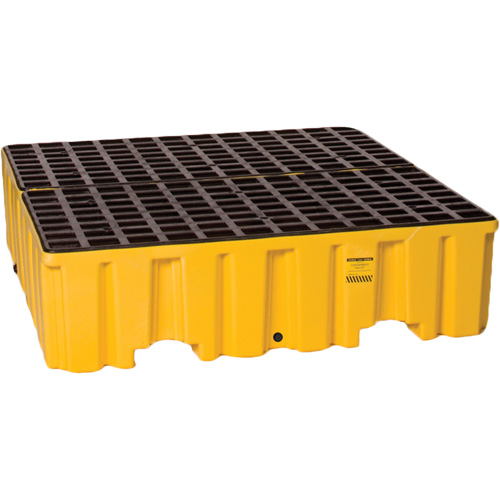 Palette de confinement des d&eacute;versements, Capacit&eacute; de d&eacute;versement 132 gal. US, 51" x 52,5" x 13,75" Chandler Sales