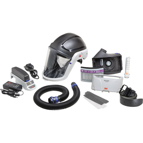 Ensemble APR &agrave; &eacute;puration d'air motoris&eacute; pour industrie lourde Versaflo, Capuchon & visi&egrave;re, Pile Lithium-ion Chandler Sales