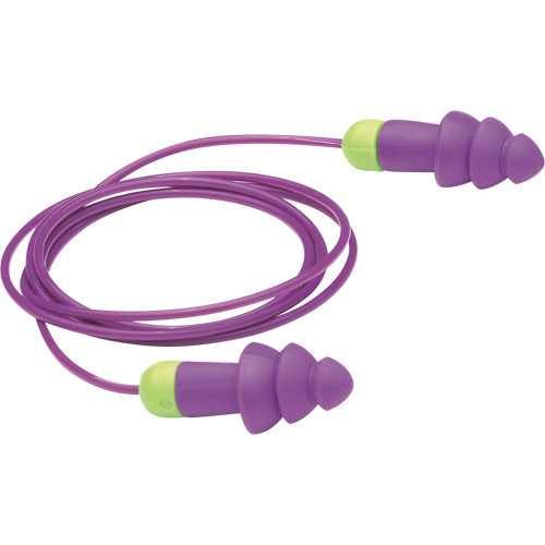 Bouchons d'oreilles r&eacute;utilisables Rockets, Avec cordon, Vrac - Sac en poly, 27 dB NRR, Taille unique Chandler Sales