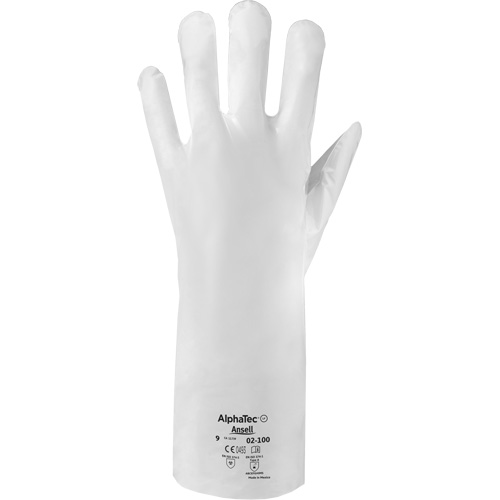 ALPHATEC&reg; 02-100 Chemical-Resistant Gloves, Size 10, 15.0" L, HPPE, 2.4-mil Chandler Sales