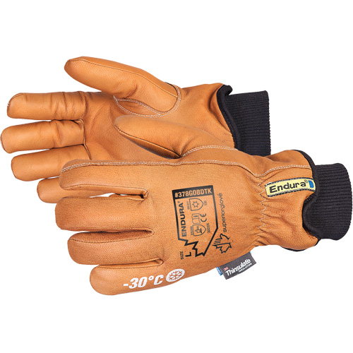 Gants de conducteur de luxe pour l'hiver Endura, T-petit, Paume en Cuir fleur de ch&egrave;vre, Thinsulate Chandler Sales