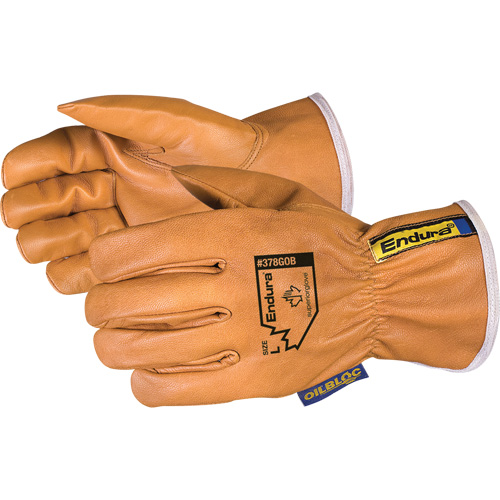 Gants de conducteur Oilbloc Endura, Petit, Paume en Cuir fleur de ch&egrave;vre Chandler Sales